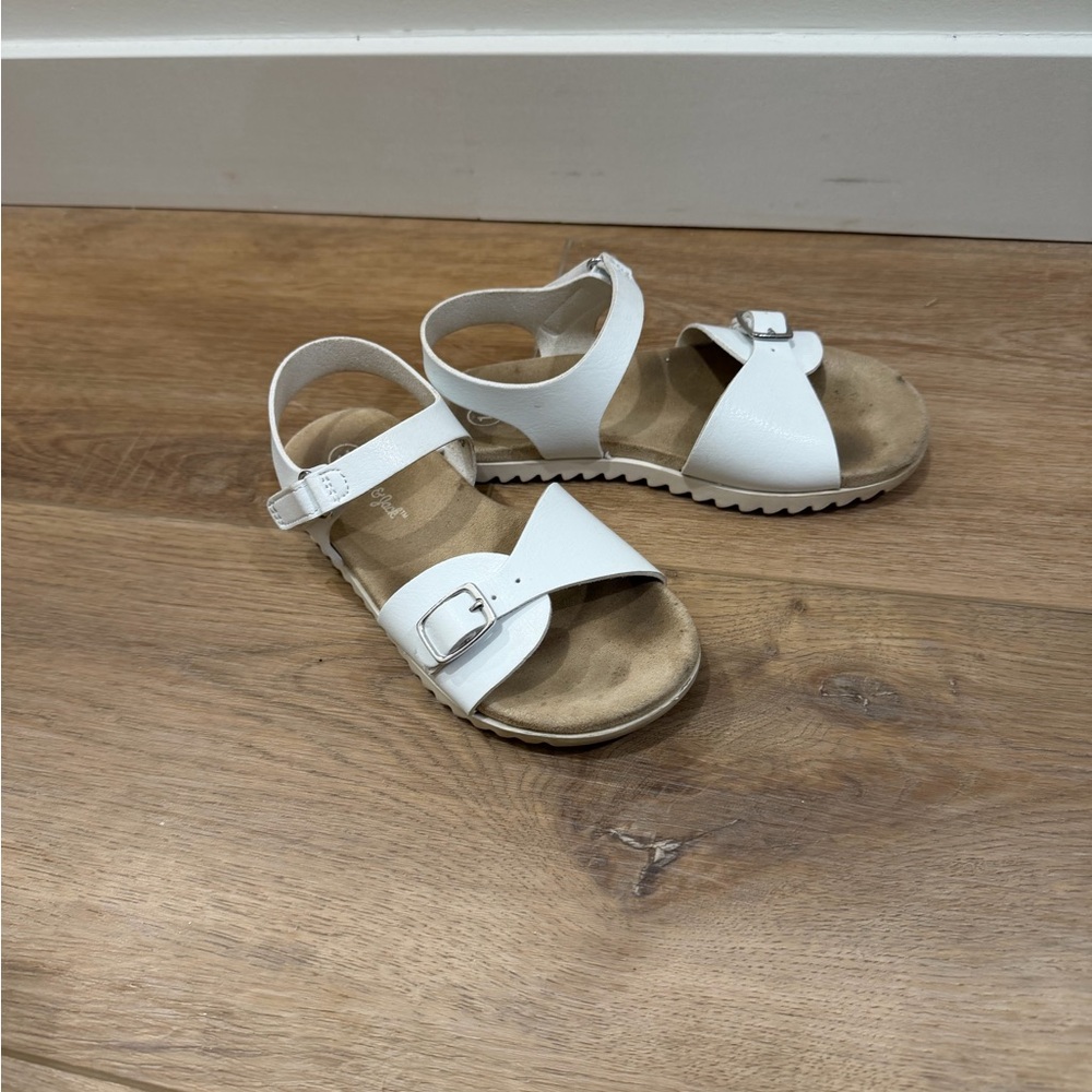 Girls 11T White Sandals